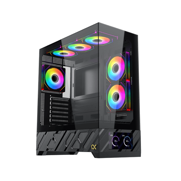 Alphard-ProA.png Gabinete Gamer Xigmatek Alphard Pro 6 Fan ARGB LCD