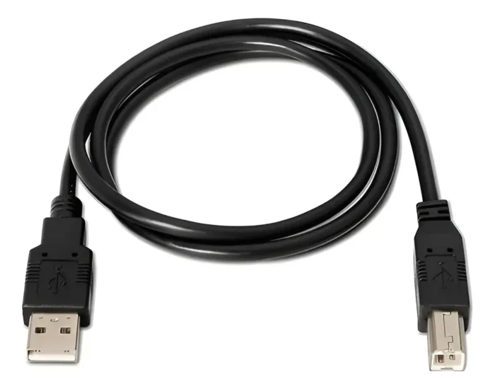 CABLEIMPRESORA5M.webp Cable Usb 2.0 5mts Para Impresora Y Escáner Usb A/b Negro