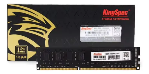 Memoria Ram KingSpec 8gb DDR3  1600mhz Pc