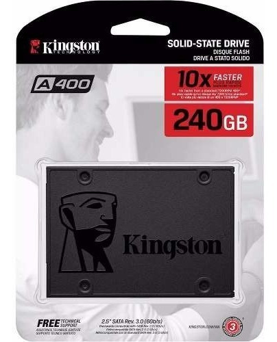 Disco Solido Interno Kingston Sa400s37/240g Sa400s 240gb Negro