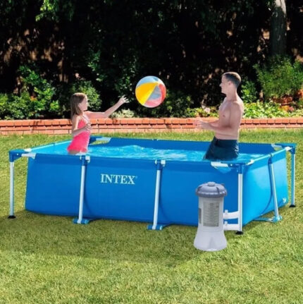 D_615733-MLU26604694071_012018-O.jpg Piscina Rectangular 28272 Intex 3 X 2 X 0.76mts Bomba Y Filtro