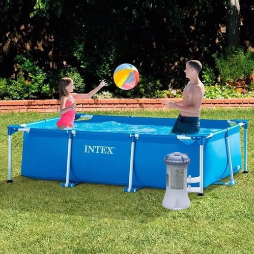 D_615733-MLU26604694071_012018-O.jpg Piscina Rectangular Intex 3x2 76cm Bomba Y Filtro 2 Regalos