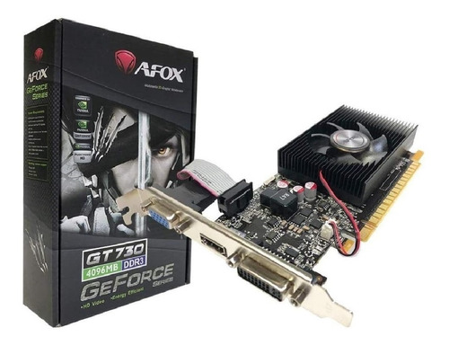 Placa De Video Nvidia Afox  Geforce 700 Series Gt 730 Af730-4096d3l6 4gb