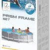 D_634853-MLU70065182309_062023-O.jpg Piscina Estructural Redonda Intex 26712 Con Capacidad De 6503 Litros De 366cm De Di?metro Gris Claro Diseño Mosaico
