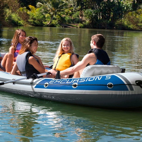 D_652942-MLU51718285902_092022-O.jpg Bote Gomon Intex Excursion 5 Set Remos E Inflador Kayak
