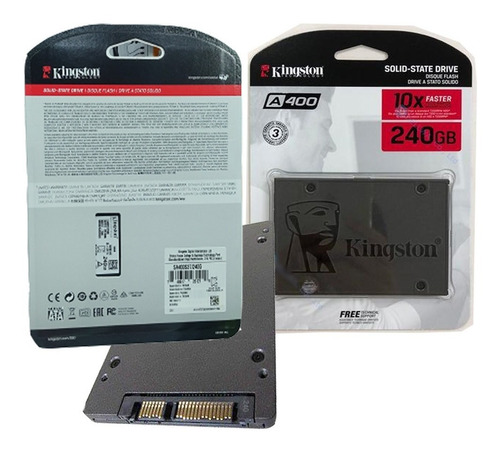 Disco Solido Interno Kingston Sa400s37/240g Sa400s 240gb Negro