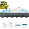 D_656862-MLU75125203475_032024-O.jpg Piscina Estructural Rectangular Intex 26364 Con Capacidad De 31805 Litros De 732cm De Largo X 366cm De Ancho Gris Oscuro Dise?o Mosaico