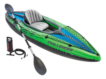 D_661994-MLU71737968944_092023-O.jpg Kayak Inflable Intex Challenger K1 Una Persona Remo Aluminio