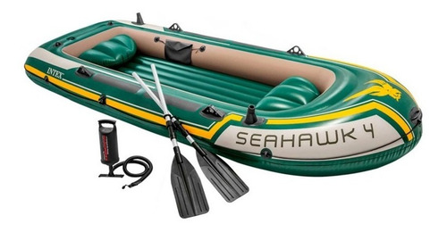 D_671501-MLU51719445071_092022-O.jpg Bote Gomon Intex Seahawk 4 Personas Remos E Inflador Kayak