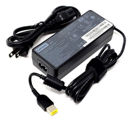 Cargador Lenovo Original Ficha Rectangular Amarilla 20v 4.5a