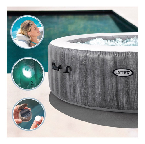 D_681476-MLU71762944559_092023-O.jpg Spa Inflable Intex Greywood Deluxe Para 6 Personas Hot Tub