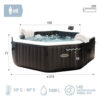 D_684042-MLU71790433459_092023-O.jpg Spa Jacuzzi Hidromasaje Deluxe Jet Burbujas 6 Personas Intex