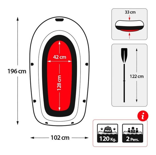 D_710912-MLU51717153427_092022-O.jpg Bote Inflable Gomon Intex Explorer Pro 200 Inflador Y Remo