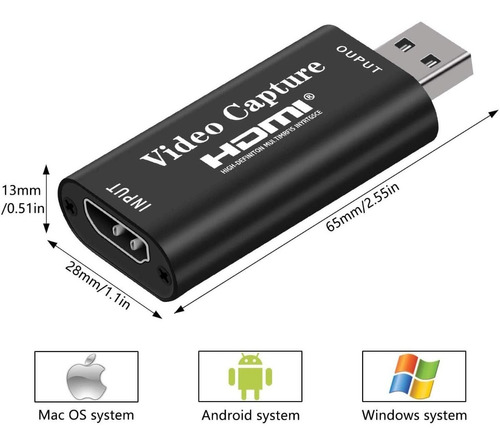 D_719503-MLU49949253039_052022-O.jpg Capturadora HDMI a USB Full HD | Especial para Streaming
