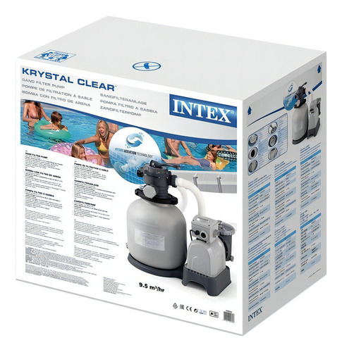 Bomba De Arena Para Piscina Intex 12000 Lt/h, Acuarela