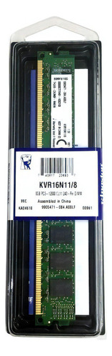 D_730346-MLU75322488117_032024-O.jpg Memoria Ram Valueram Color Verde 8gb 1 Kingston Kvr16n11/8