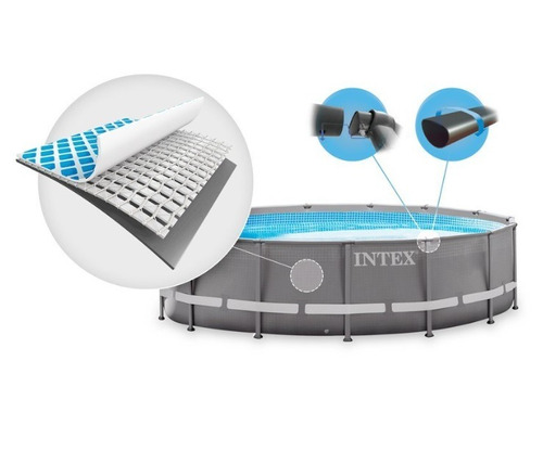 Piscina Intex Tope De Gama Ultra Frame 19185lts 488x122