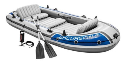 D_746596-MLU51718388273_092022-O.jpg Bote Gomon Intex Excursion 5 Set Remos E Inflador Kayak