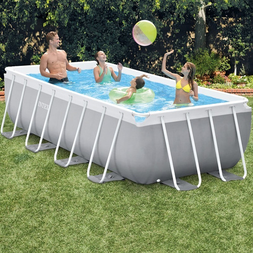 D_748276-MLU48010627984_102021-O.jpg Piscina 26788 Intex Rectangular 4x2x1 Mts Bomba Y Escalera