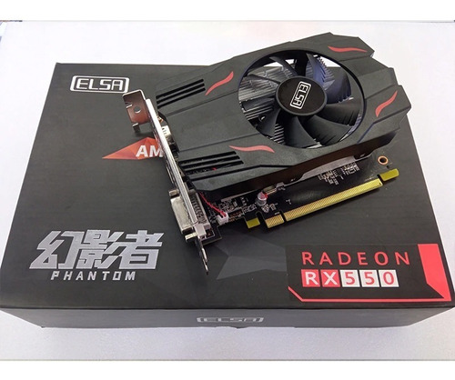 Tarjeta De Video Aceleradora Radeon Rx550 4gb. 128bit. Ddr5