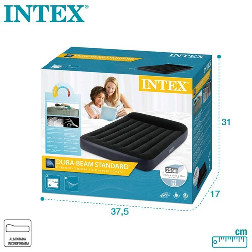 D_764219-MLU52650462246_112022-O.jpg Colchon Sommier Intex Autoinflable 1 Plaza Y Media 220v
