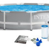 D_764676-MLU70065228681_062023-O.jpg Piscina Estructural Redonda Intex 26712 Con Capacidad De 6503 Litros De 366cm De Di?metro Gris Claro Diseño Mosaico