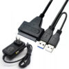 Adaptador Disco Sata A Usb Pc Notebook Ssd A Usb 2.0 3.0