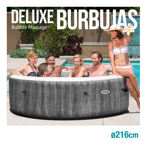 D_768410-MLU74646182256_022024-O.jpg Spa Hidromasaje Inflable Intex Greywood Deluxe 6 Personas