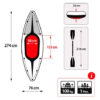 D_774289-MLU71789777647_092023-O.jpg Kayak Inflable Intex Challenger K1 Una Persona Remo Aluminio