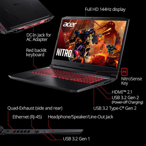 D_778239-MLU73546472369_122023-O.jpg Notebook Gamer Acer I7-11800h 32gb 512gb 17.3 144hz Rtx3050t