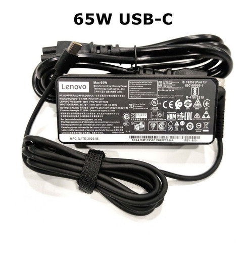 Cargador Lenovo Notebook Usb Vtipo C 20v 65w