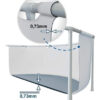 D_790692-MLU70031864361_062023-O.jpg Piscina Estructural Rectangular Intex 26364 Con Capacidad De 31805 Litros De 732cm De Largo X 366cm De Ancho Gris Oscuro Dise?o Mosaico