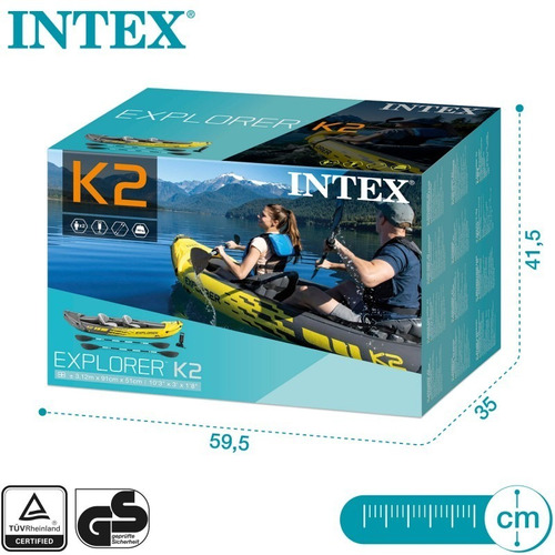 D_796026-MLU48011699383_102021-O.jpg Kayak Intex K2 Inflable Para 2 Personas Completisimo