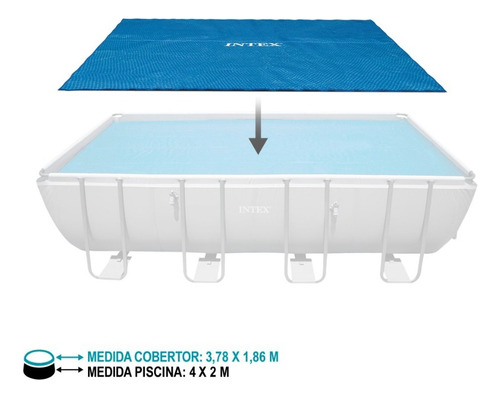 D_865986-MLU71738262312_092023-O.jpg Cobertor Solar Rectangular Termico Intex Para Piscina 4x2m