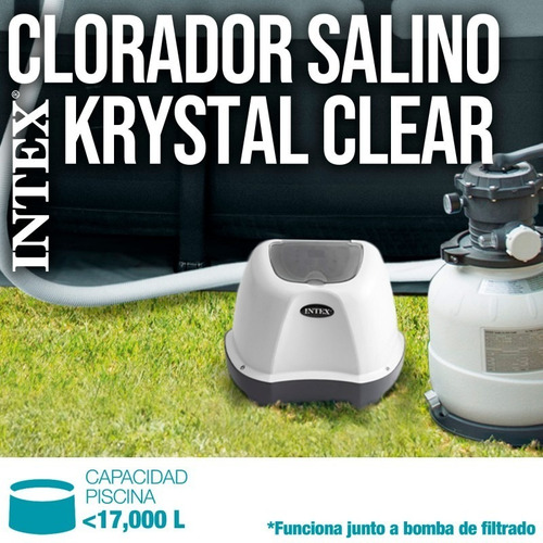 Clorador Salino Intex Para Piscinas Hasta 17.000lts.