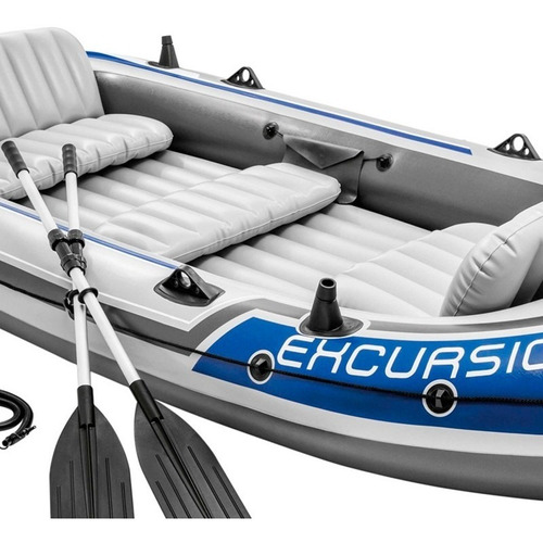 D_892010-MLU51718285903_092022-O.jpg Bote Gomon Intex Excursion 5 Set Remos E Inflador Kayak