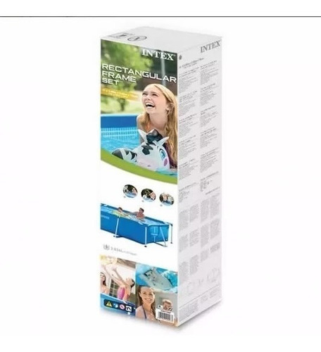 D_909589-MLU31245689072_062019-O.jpg Piscina Rectangular Intex 3x2 76cm Bomba Y Filtro 2 Regalos