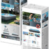 D_916324-MLU70031864357_062023-O.jpg Piscina Estructural Rectangular Intex 26364 Con Capacidad De 31805 Litros De 732cm De Largo X 366cm De Ancho Gris Oscuro Dise?o Mosaico