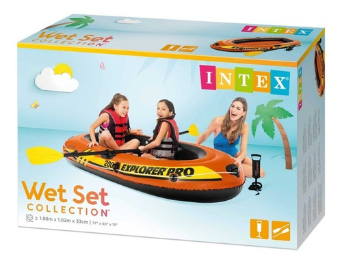 D_941606-MLU51717199162_092022-O.jpg Bote Inflable Gomon Intex Explorer Pro 200 Inflador Y Remo