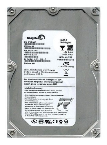 D_950392-MLU31246747834_062019-O.jpg Disco Duro 500gb Sata 3.5 Para Pc Dvr