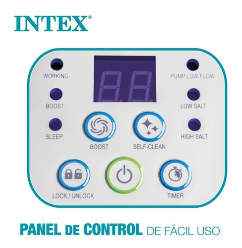 Clorador Salino Intex Para Piscinas Hasta 17.000lts.