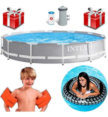 D_999796-MLU51754400604_092022-O.jpg Piscina Intex 6500l 366 X 76 Bomba+filtro Y 2 Super Regalos!