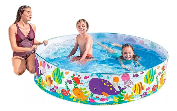 D_NQ_NP_2X_652994-MLU96393763528_102025-O.jpg Piscina Infantil Rigida Ocean Snapset Intex 183x38 977lts - Azul