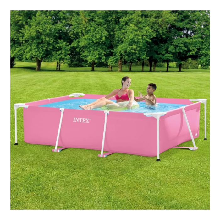 D_NQ_NP_2X_686268-MLU79829096315.png Piscina Intex 28266 Rectangular Rosada 220x150x60cm 1662lt