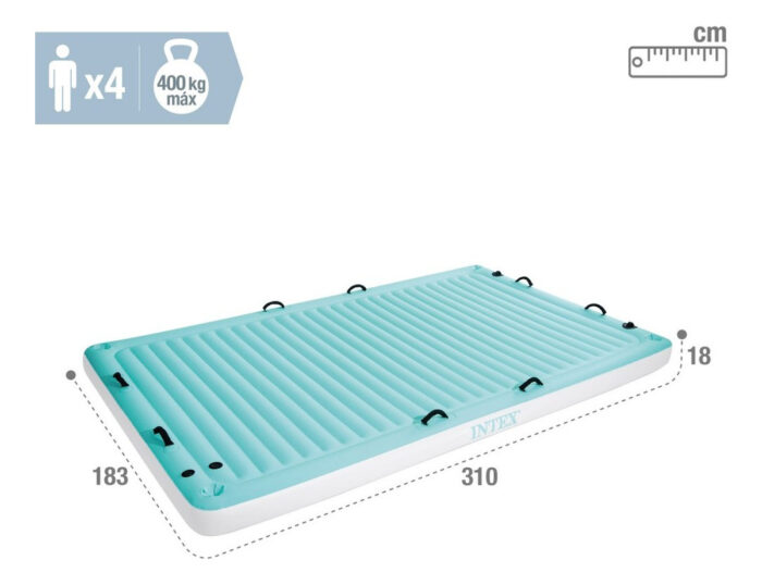 D_NQ_NP_2X_717595-MLU96322542212_102025-O.jpg Colchoneta Inflable Intex 310x183 cm - Camping, Playa y Piscina