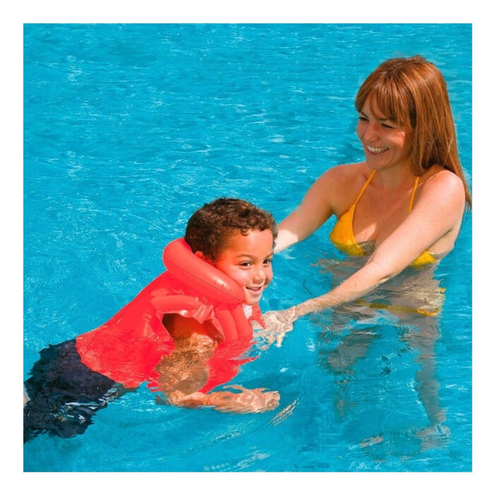 D_NQ_NP_2X_739357-MLU96863939089_102025-O.jpg Chaleco Salvavidas Inflable Naranja Para Niños Intex - Naranja