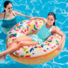 Salvavidas Inflable Dona Con Grajeas Intex Color Multicolor