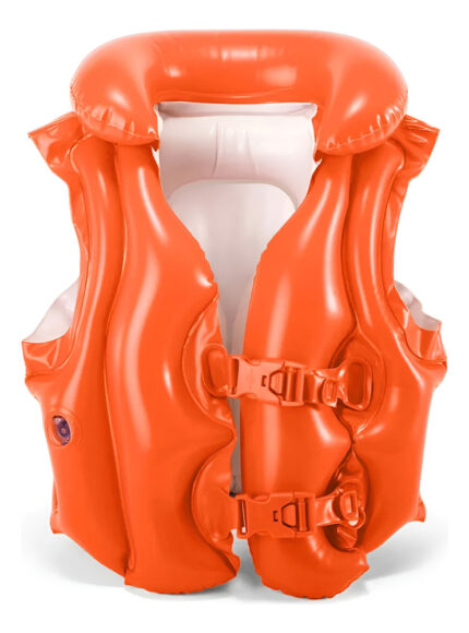 D_NQ_NP_2X_765109-MLU96412384388_102025-O.jpg Chaleco Salvavidas Inflable Naranja Para Niños Intex - Naranja