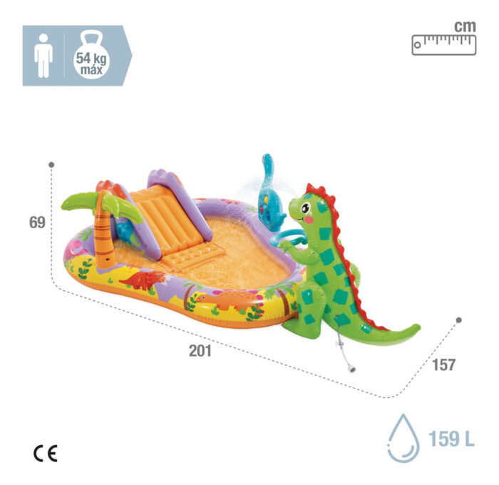 D_NQ_NP_2X_767462-MLU96322140148_102025-O.jpg Piscina play center infantil inflable Dino Park intex - Amarillo