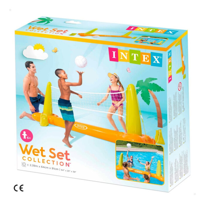 D_NQ_NP_2X_792190-MLU96853869165_102025-O.jpg Red de voleibol para piscina | Juego Flotante Intex